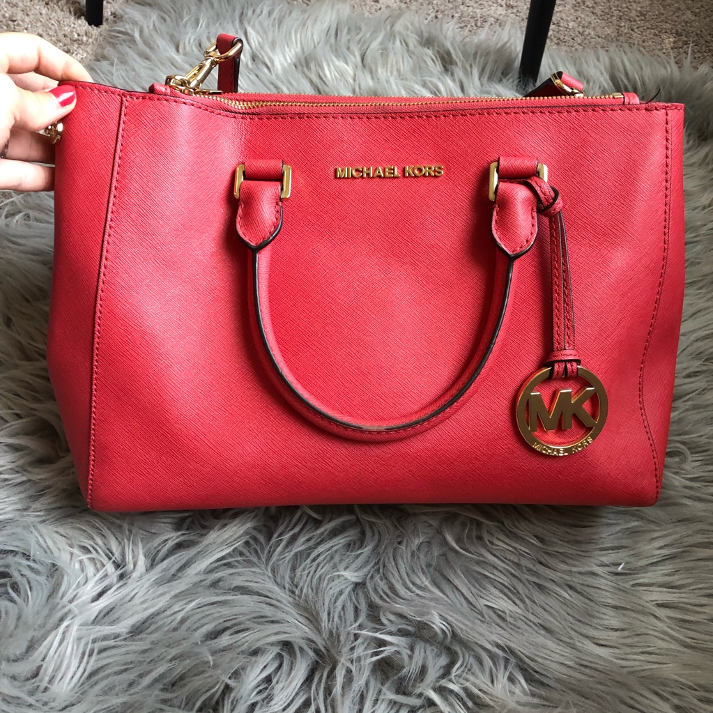 Michael Kors Coral Large Crossbody Purse